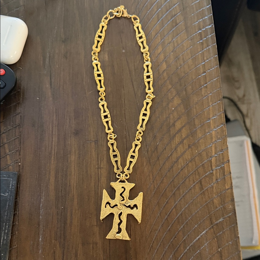 Yochi Gold Cross Necklace